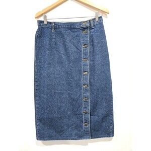 スカート Vintage Vivaldi blue denim pencil skirt Vivaldi jeanswear womens denim - Gem